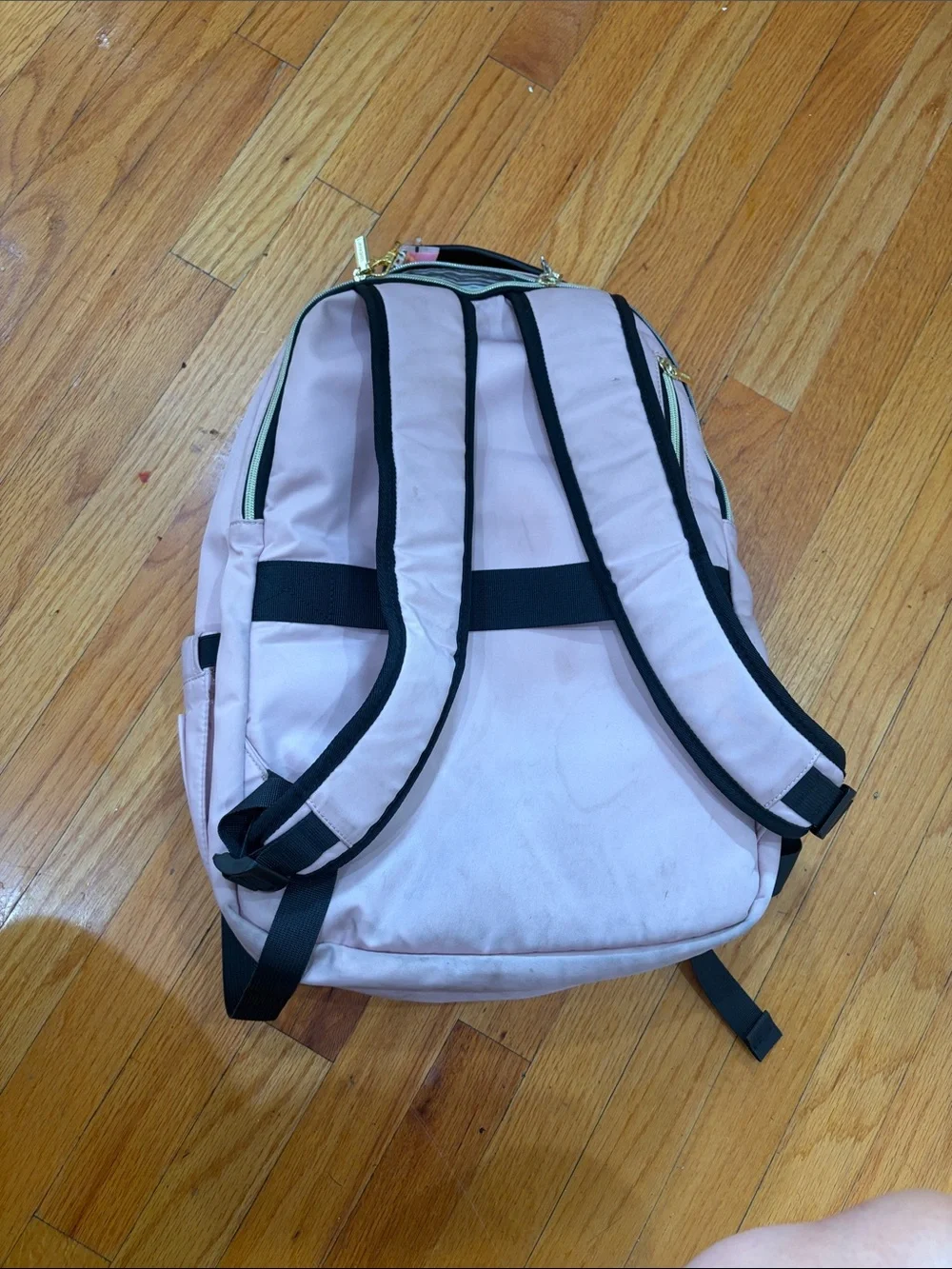 Pink Quilted Backpack